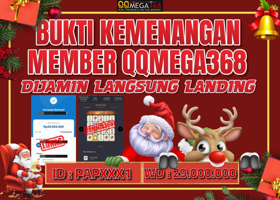 QQMEGA368 JACKPOT Rp 29.000.000 - LUNAS!!!