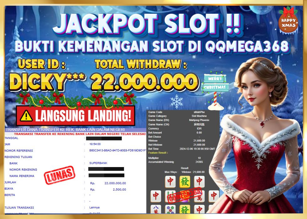 QQMEGA368 JACKPOT Rp 22.000.000 - LUNAS!!!