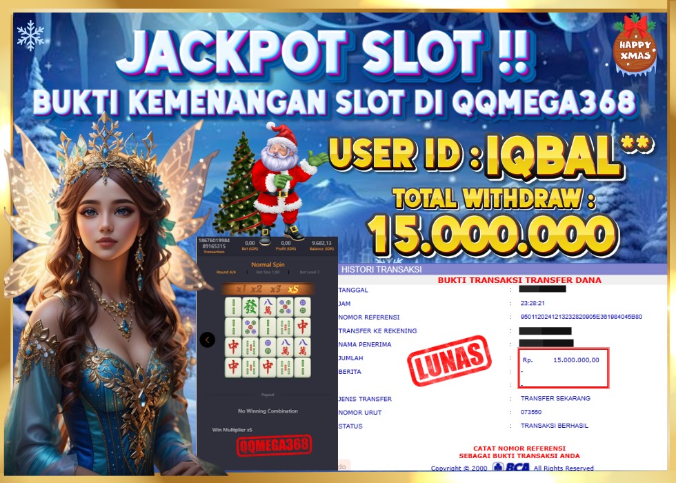 QQMEGA368 JACKPOT Rp 15.000.000 - LUNAS!!!