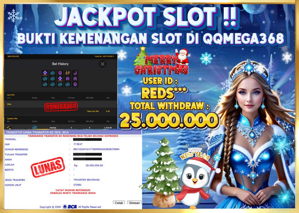 QQMEGA368 JACKPOT Rp 25.000.000 - LUNAS!!!