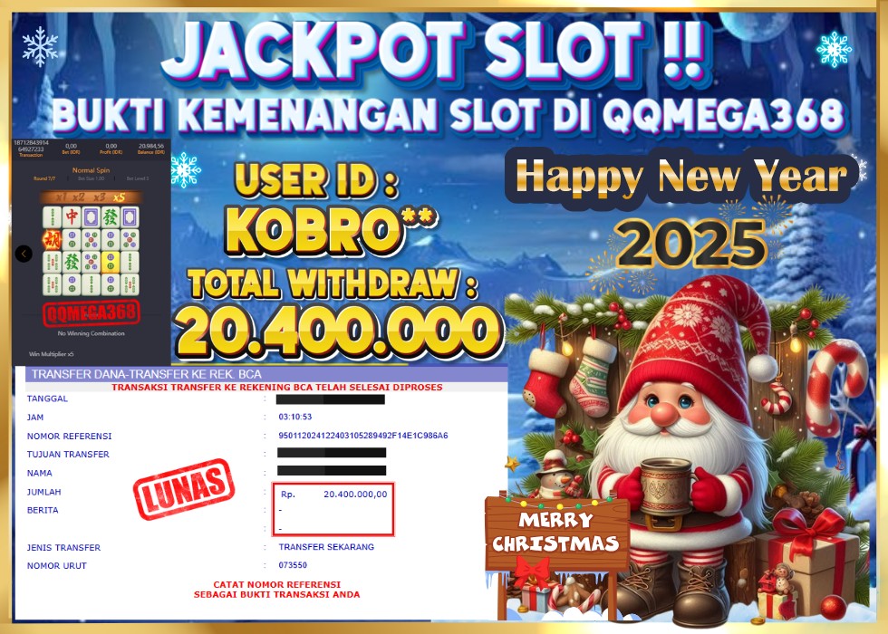 QQMEGA368 JACKPOT Rp 20.400.000 - LUNAS!!!