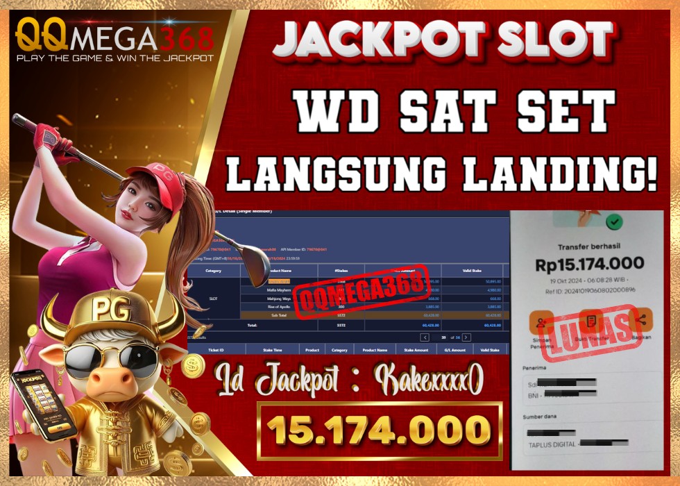 QQMEGA368 JACKPOT Rp 15.174.000 - LUNAS!!!