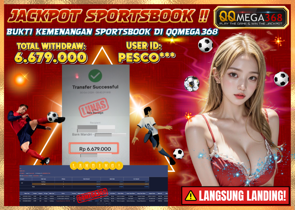QQMEGA368 JACKPOT Rp 6.679.000 - LUNAS!!!