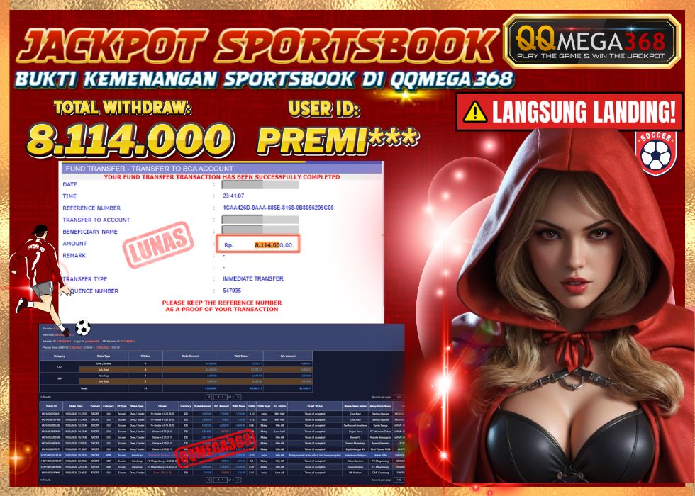 QQMEGA368 JACKPOT Rp 8.114.000 - LUNAS!!!